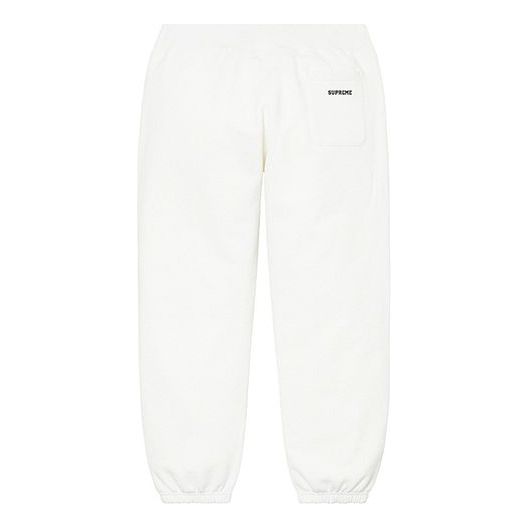 Supreme x Swarovski S Logo Sweatpants 'White' SUP-SS21-584