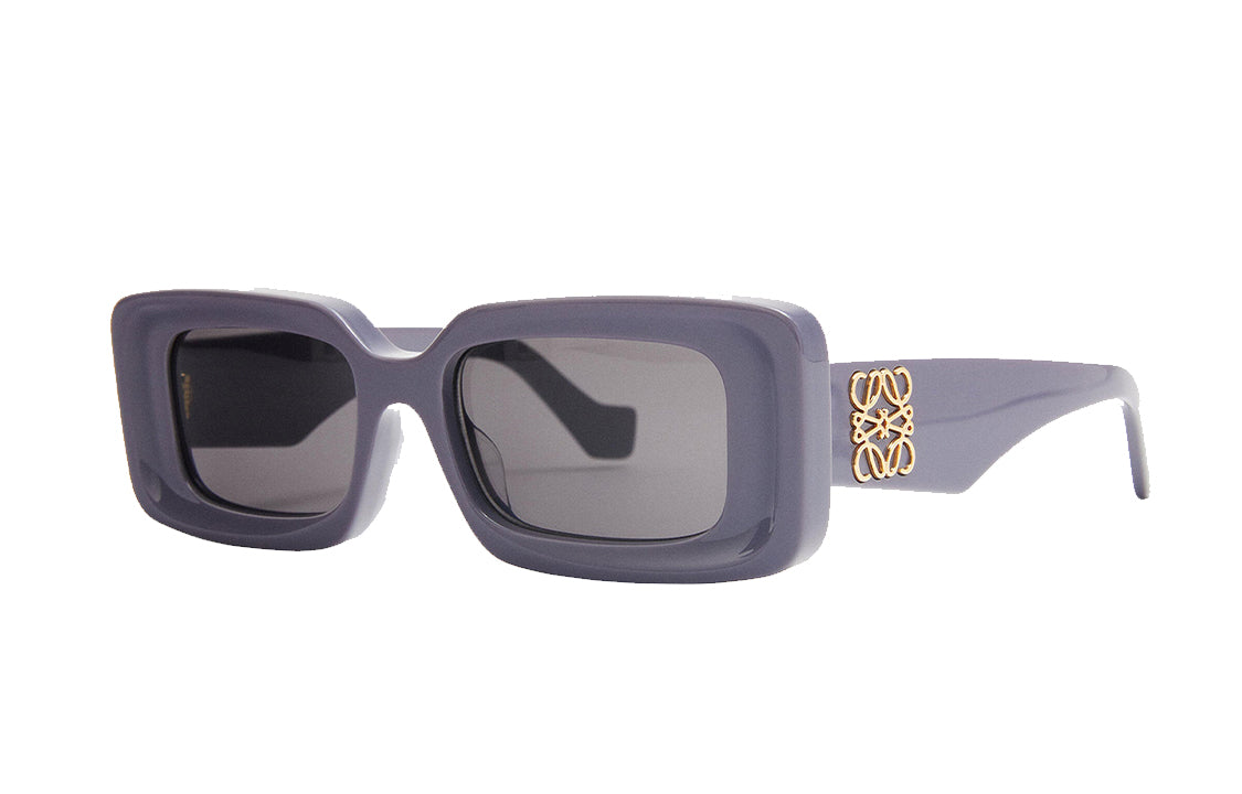 LOEWE Acetate Irregular Shape Sunglasses Women's Purple