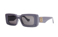 LOEWE Acetate Irregular Shape Sunglasses Women's Purple