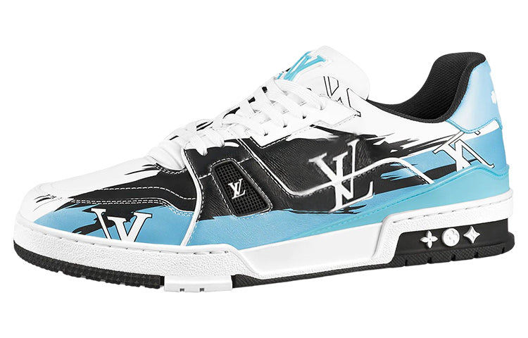 LOUIS VUITTON Lv Trainers 'White Black Blue'