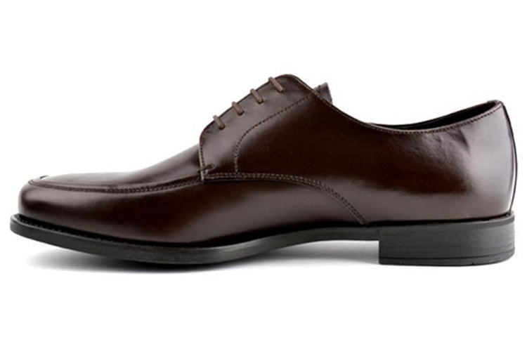 PRADA Dress Shoes Men Low Top Dark Brown