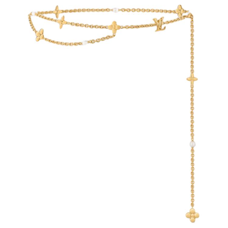 LOUIS VUITTON Lv Chain Pearl Belt
