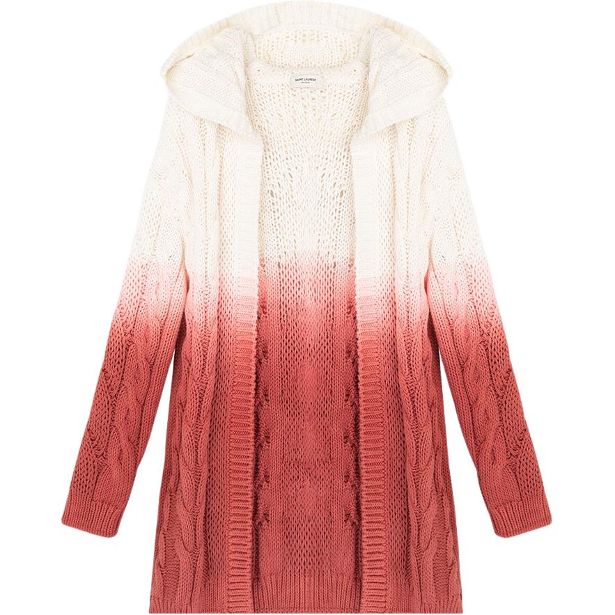 SAINT LAURENT SS23 Knitwear Women's White Pink