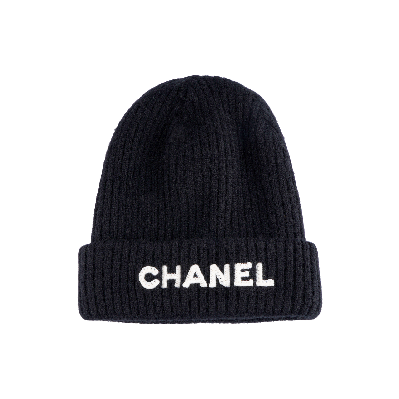 CHANEL Cashmere Beanies Women's Black