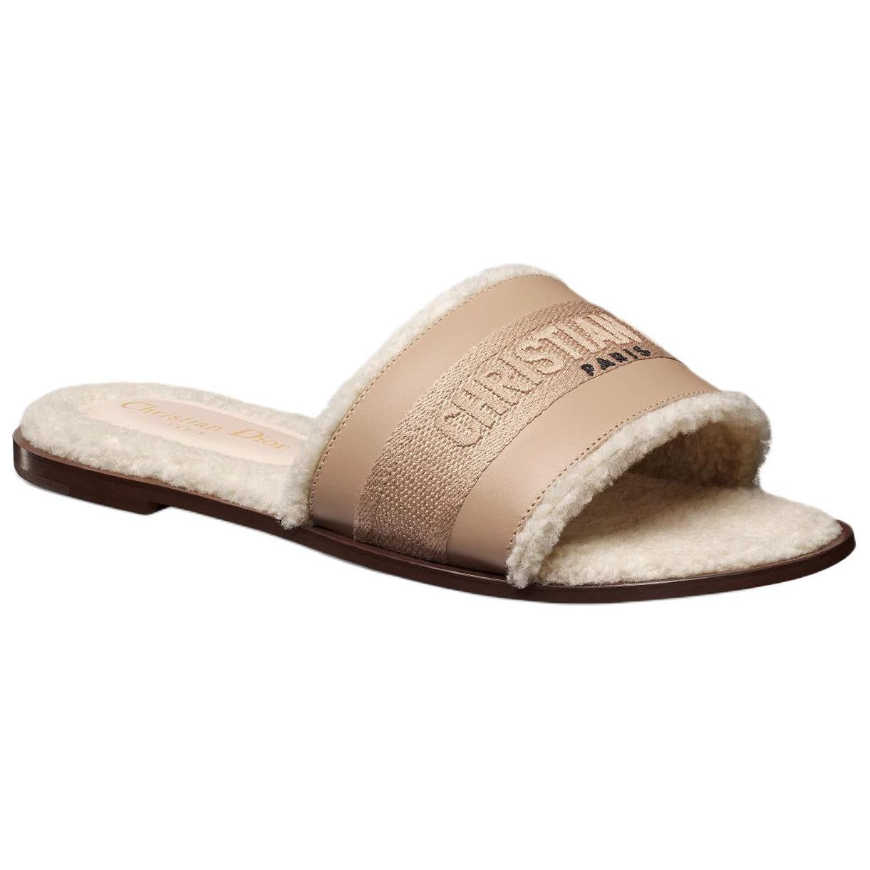 DIOR Dway Slide Slippers Women's Beige