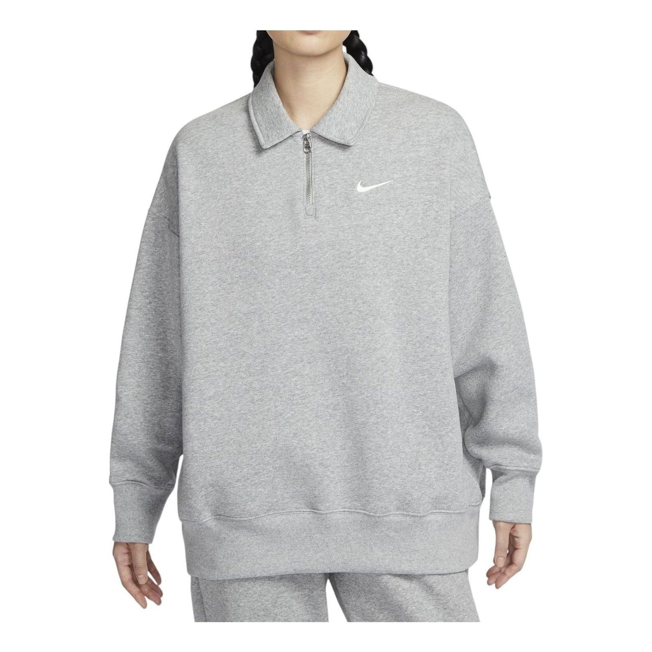 (WMNS) Nike Sportswear Phoenix Fleece 'Grey' FZ3208-063