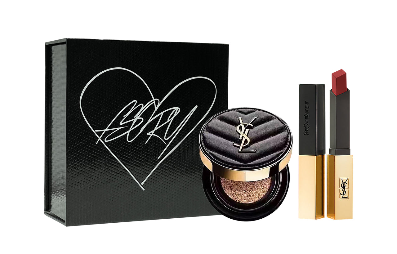 SAINT LAURENT Small Gold Bar Air Cushion Beauty Set Matte Matte Natural