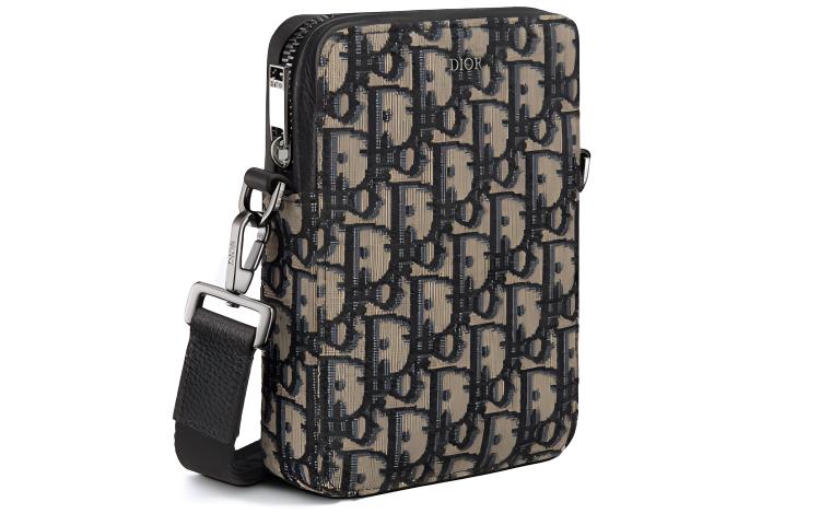 DIOR Canvas Jacquard Canvas Bag, Messenger Bag, Crossbody Bag, Shoulder Bag Men's