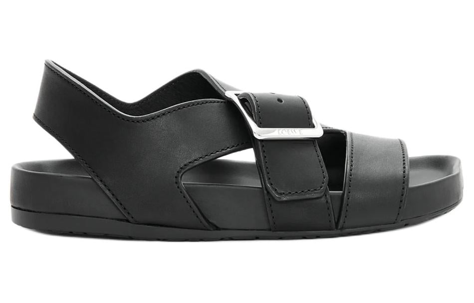 LOEWE Ease Buckle Leather Sandals