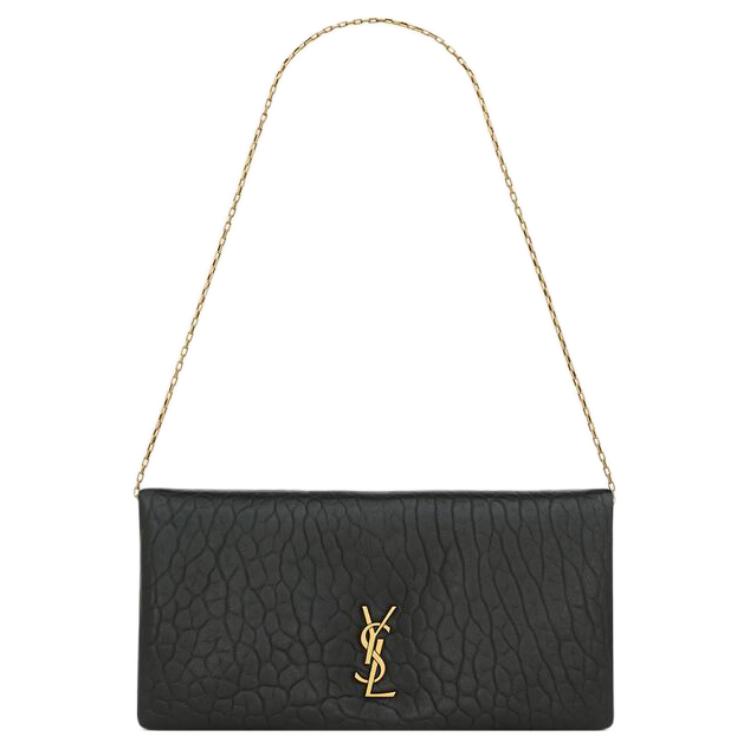 SAINT LAURENT Grain Lambskin Crossbody Bag, Shoulder Bag Mini Women's Black