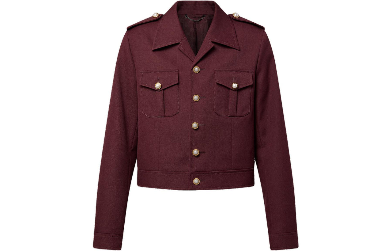 LOUIS VUITTON Classic Officer Wool Jacket