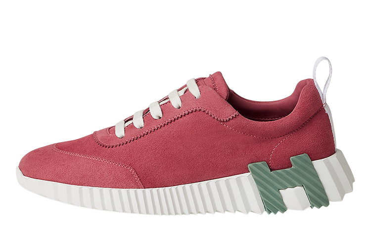 HERMES Bouncing Slip Resistant Low Top Casual Shoes Women's Red