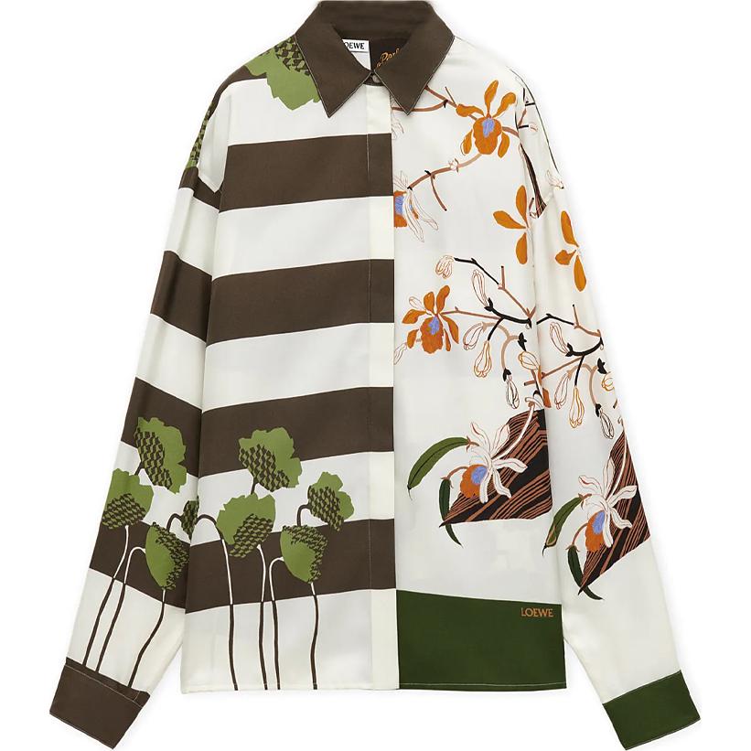 LOEWE Graphic Print Panelled Shirt