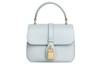 CELINE Tabou Smooth Calf Leather Shoulder Bag Crossbody Bag Handbag Mini Women's Light Blue