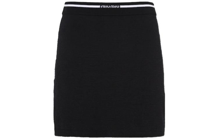 MIU MIU Casual Short Skirts Women's Black