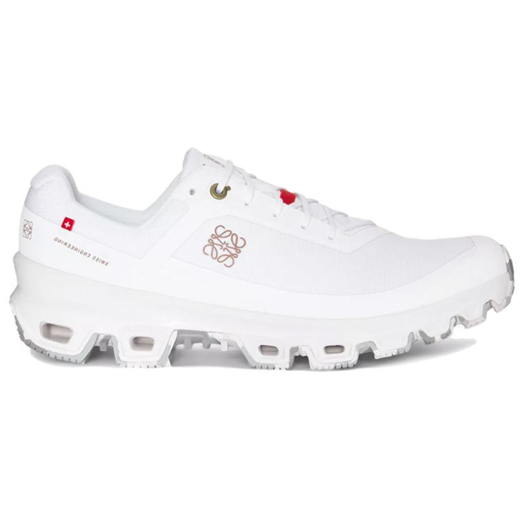 On x LOEWE Cloudventure Shock Absorbers Low Top Sports Casual Shoes Men's White