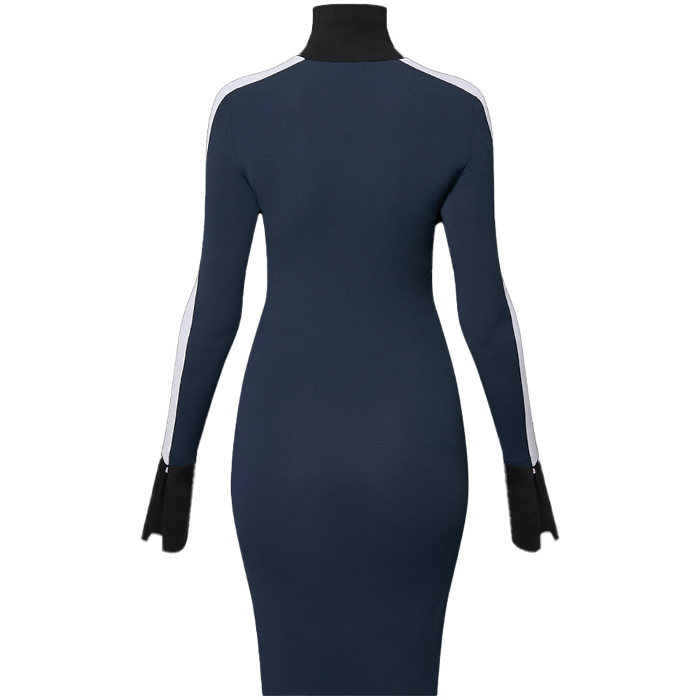 LOUIS VUITTON Color-Blocked Band Dress