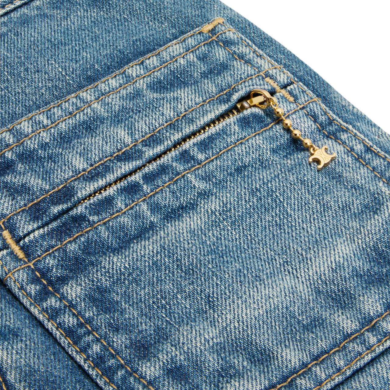 CELINE Jane Jeans In Electric Sky Wash Denim