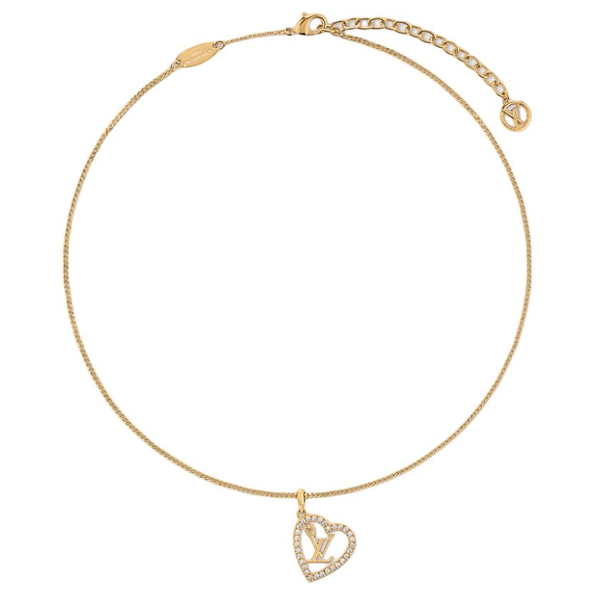 LOUIS VUITTON My Lv Heart Necklace