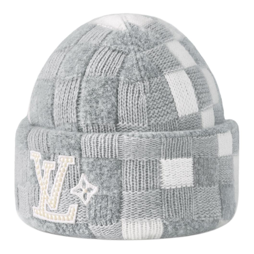 LOUIS VUITTON Lv Crush Damoflage Pearls Beanie