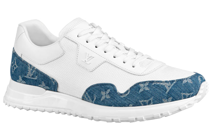 LOUIS VUITTON Run Away Sneakers 'White With Denim Monogram'