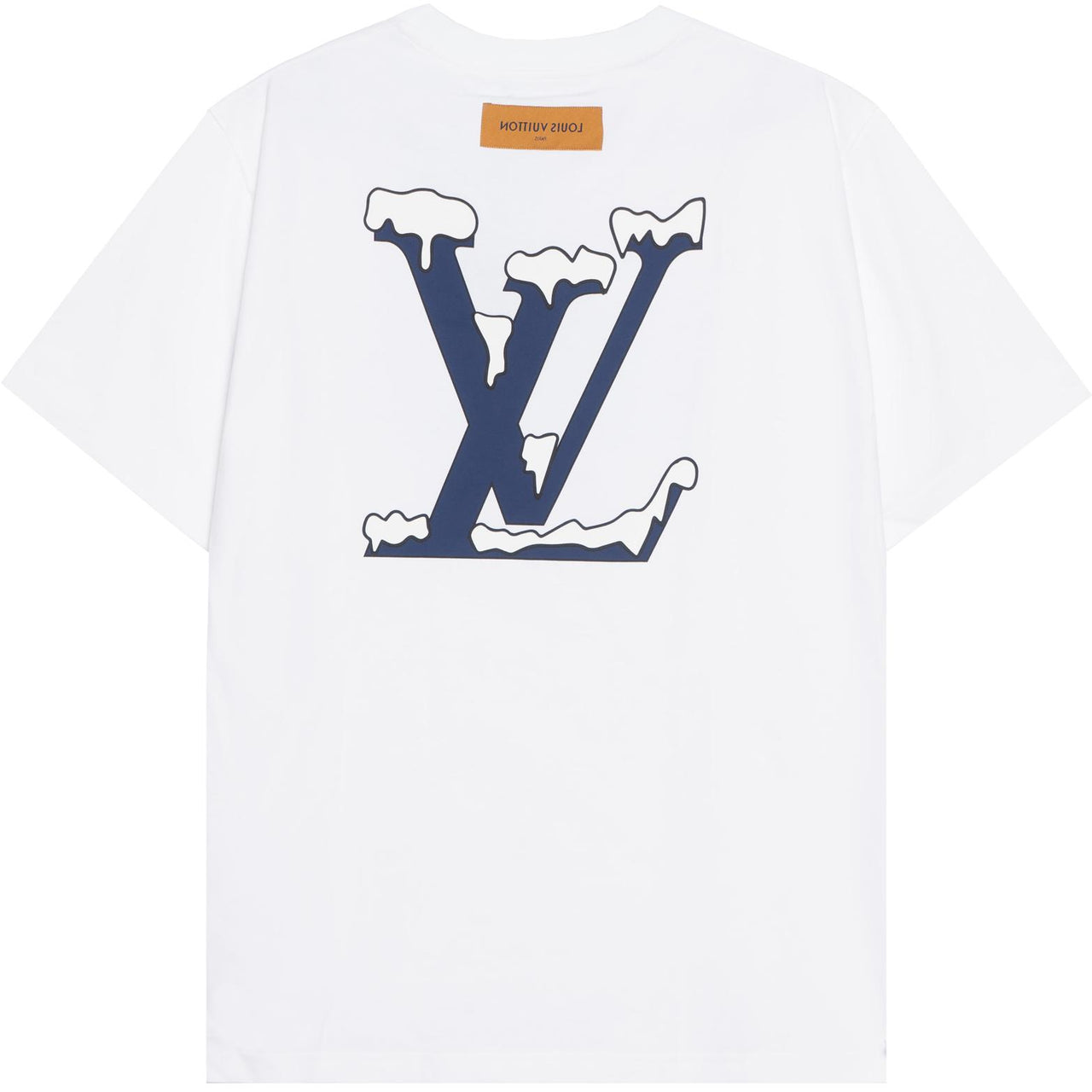 LOUIS VUITTON SS22 Men's Logo Alphabet Printing Short Sleeve White