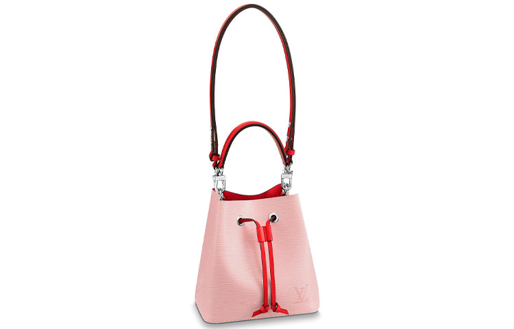 LOUIS VUITTON Cow Leather Bucket Bag, Portable Crossbody Bag, Shoulder Bag Women's Ballet Pink