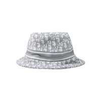 DIOR Cotton Bucket Hats Women's Gray White