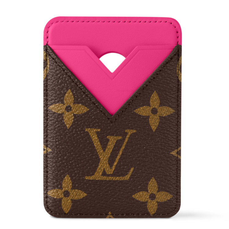 LOUIS VUITTON Canvas Card Holder Women's Pink