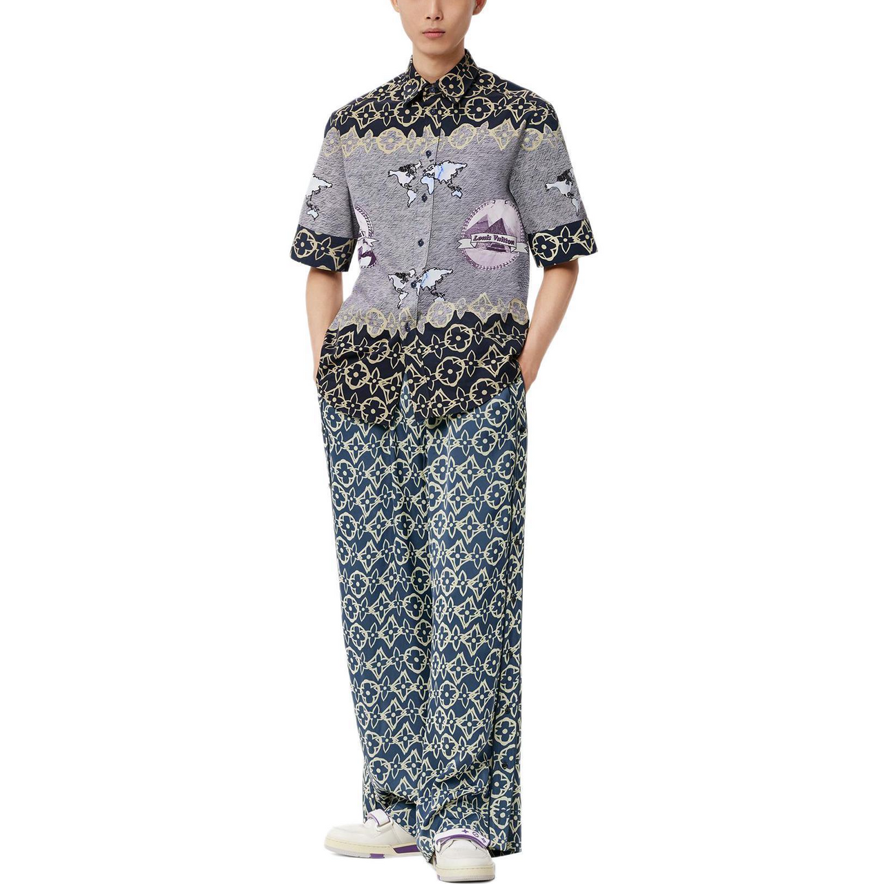 LOUIS VUITTON Lv Wax Short Sleeve Shirt
