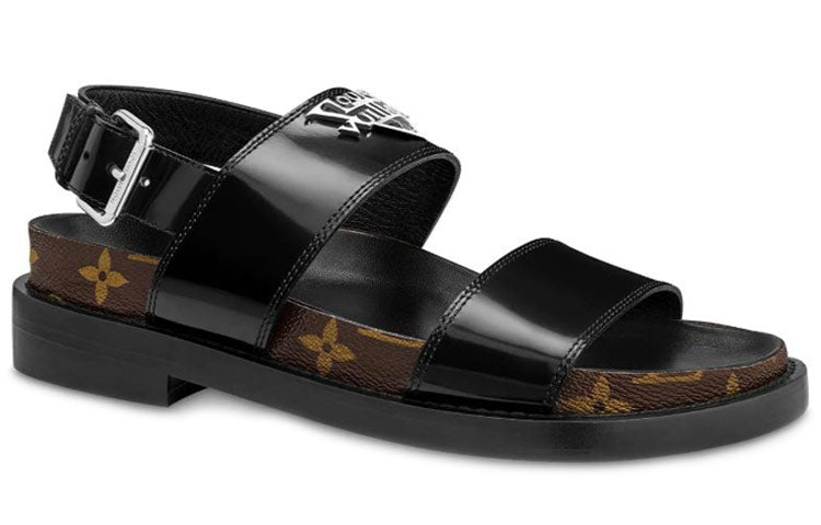 LOUIS VUITTON Crossroads Sandals 'Black' Women's