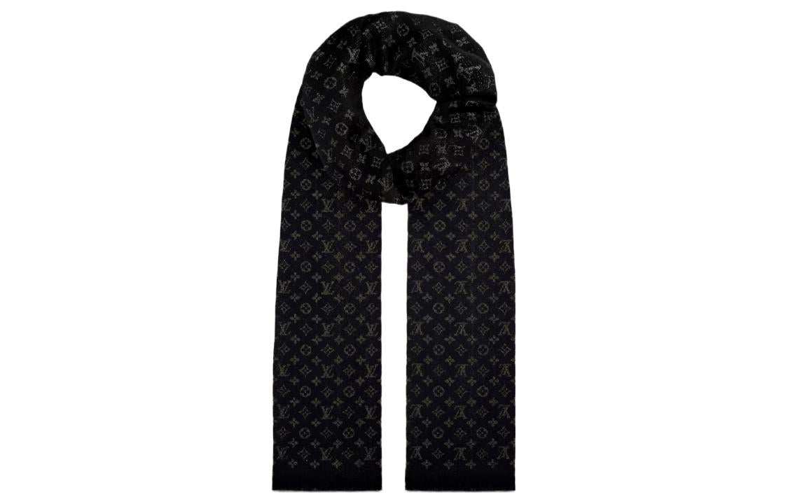 LOUIS VUITTON TIMELESS Knit Scarves Women's Black