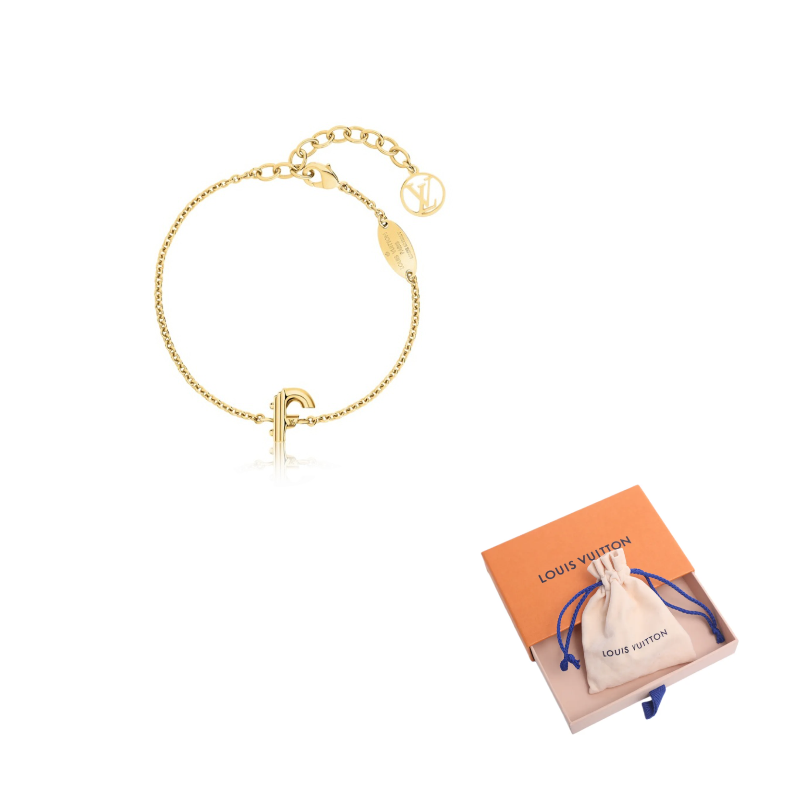 LOUIS VUITTON Lv & Me Bracelet Letter F