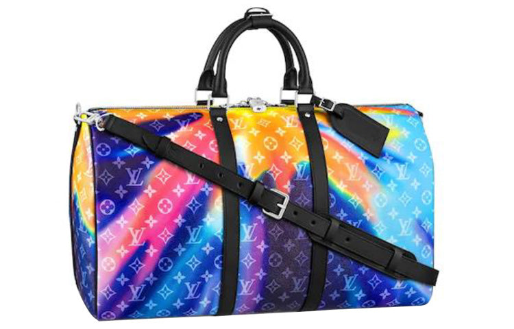 LOUIS VUITTON Keepall Bandouliere 50 Sunset Monogram Multicolor