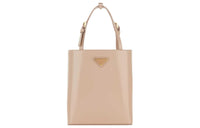 PRADA Leather Tote Bag Shopping Bag Handbag Regular Women's Light Brown