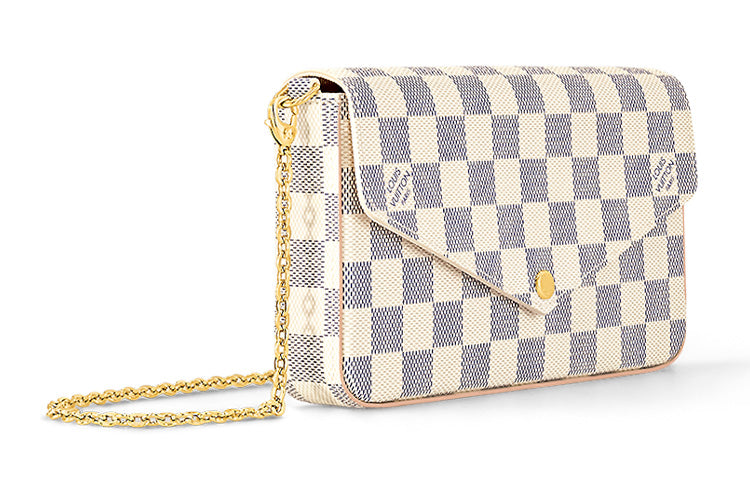 LOUIS VUITTON Pochette Felicie Coated Canvas With Cow Leather 3 in 1 Crossbody Bag, Shoulder Bag Women's