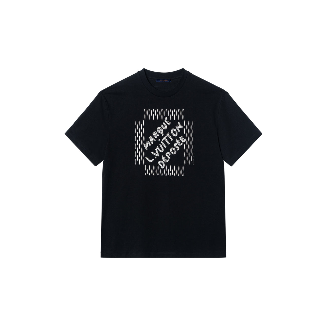 LOUIS VUITTON Embroidered Signature Cotton T-Shirt