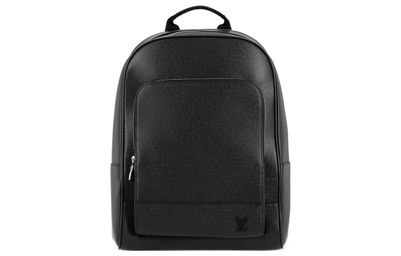 LOUIS VUITTON ADRIAN Taïga Cow Leather Backpack Regular Men's Black