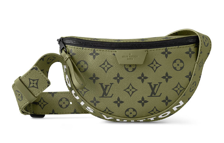 LOUIS VUITTON Monogram Canvas Bag, Shoulder Bag, Crossbody Bag Regular Men's Khaki Green/Vermilion