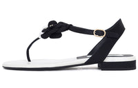CHANEL Strap Sandals Women's Black
