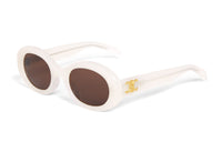 CELINE Oval Sunglasses Women's Ivory