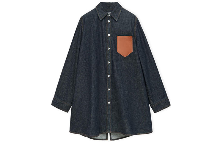 LOEWE SS23 Shirt Women's Denim Blue