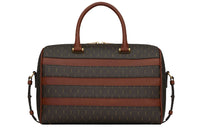 SAINT LAURENT Canvas And Smooth Leather Handbag Women's Brown