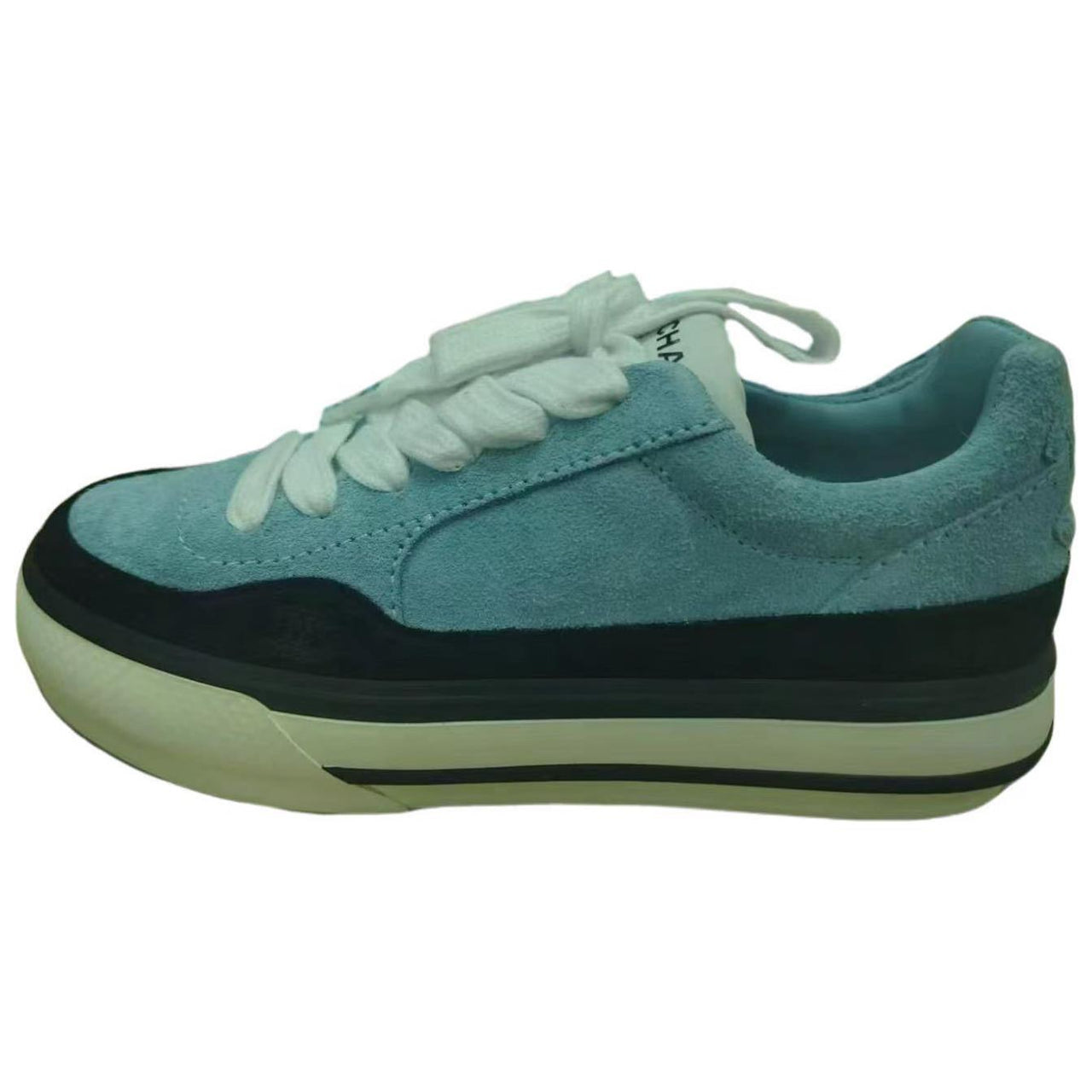 CHANEL 23B Low-Top Skateboard Shoes Women's Blue