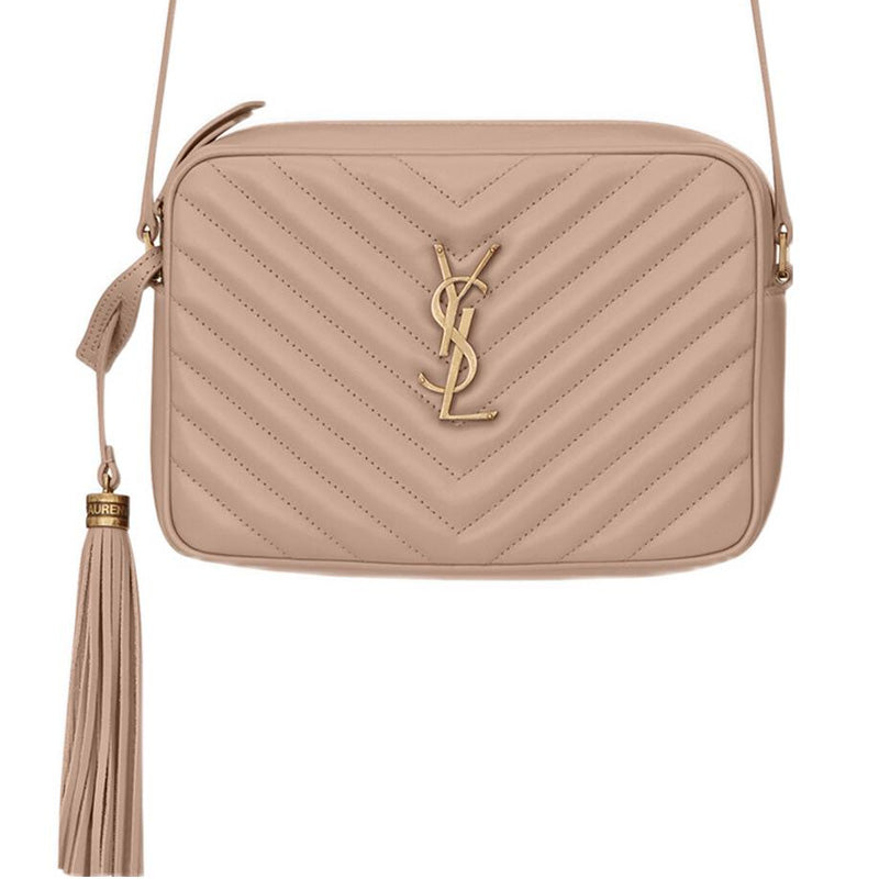 SAINT LAURENT Calfskin Camera Bag, Crossbody Bag, Shoulder Bag Women's Rose Sand