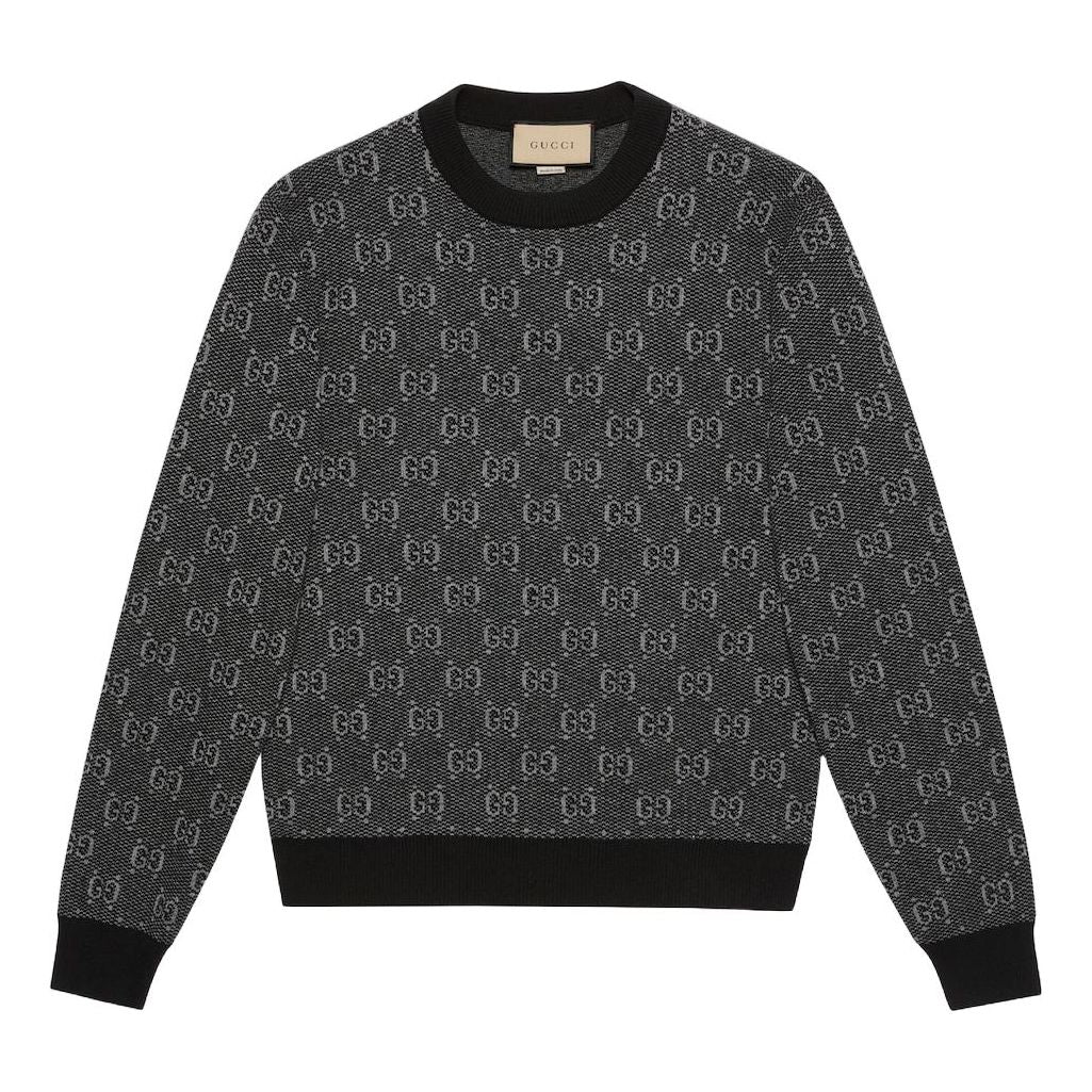 Gucci GG Wool Jacquard Sweater 'Grey' 761549-XKDK5-1230