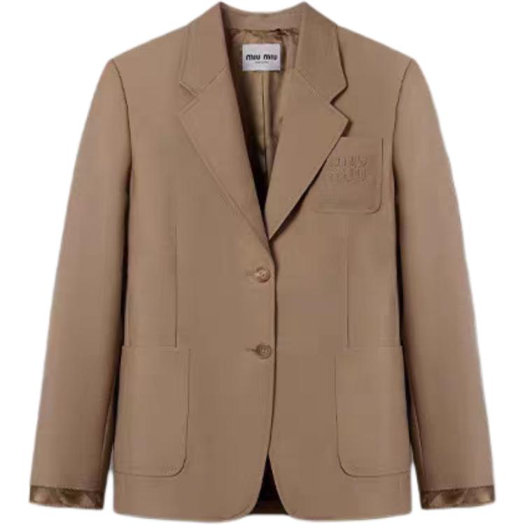 MIU MIU FW24 Jackets & Coats Women's Hazelnut