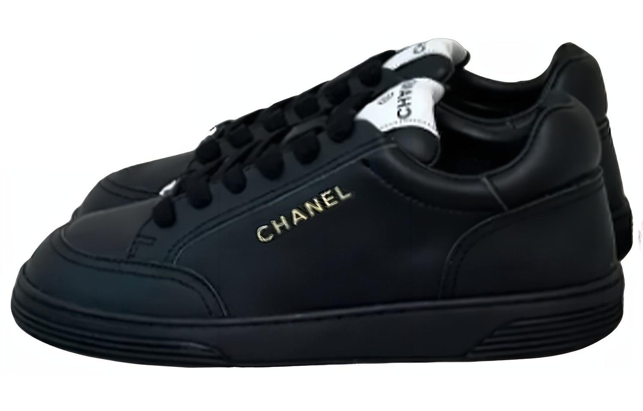 CHANEL Low-Top Skateboard Shoes Women's Black