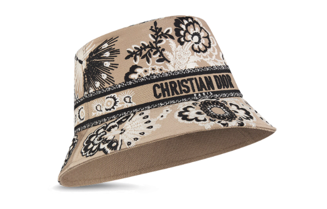 DIOR Cotton Polypropylene Bucket Hats Women's Brown