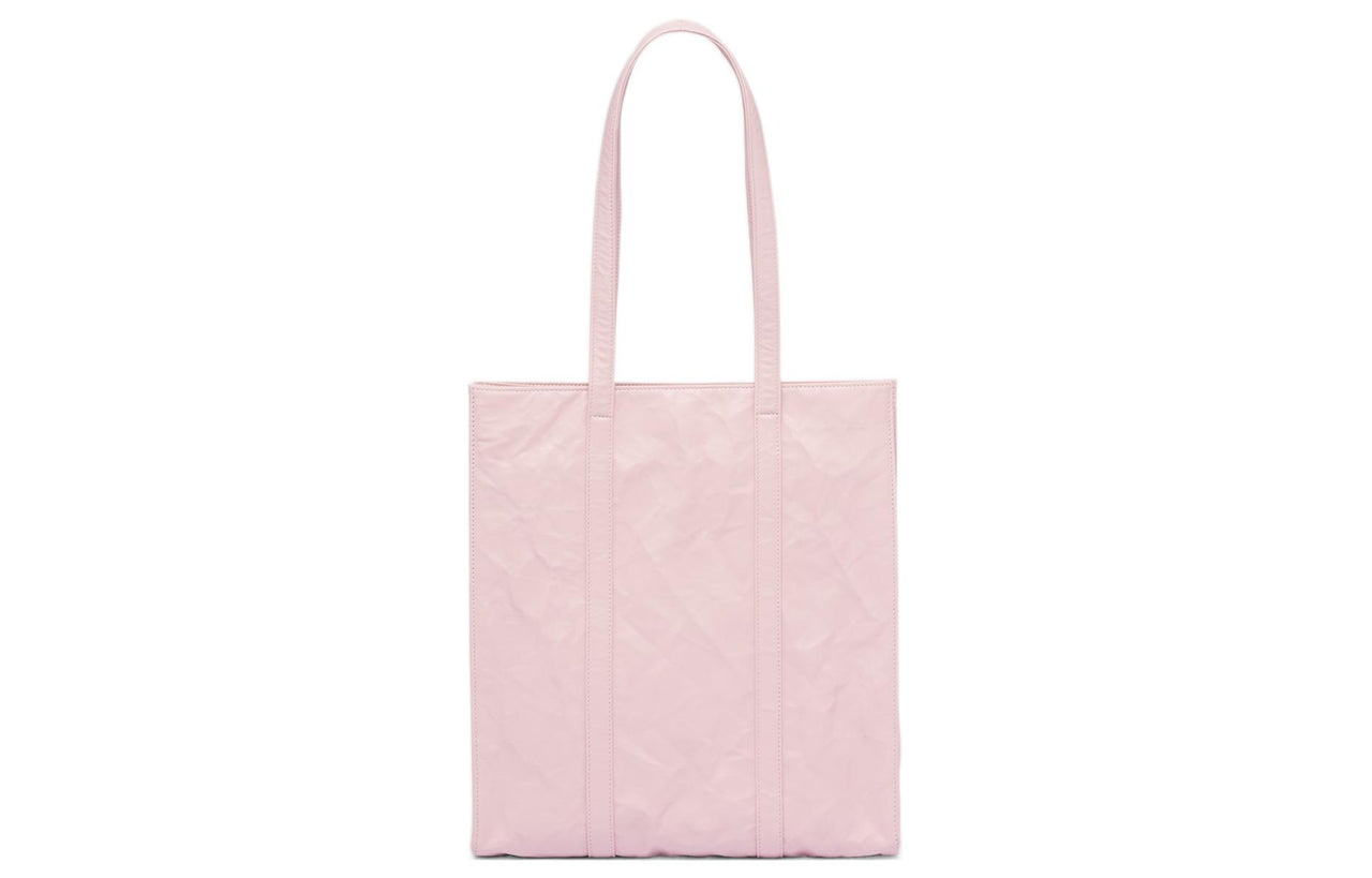 PRADA Soft Sheep Leather Tote Bag, Shopping Bag, Handbag Trumpets Women's Pink